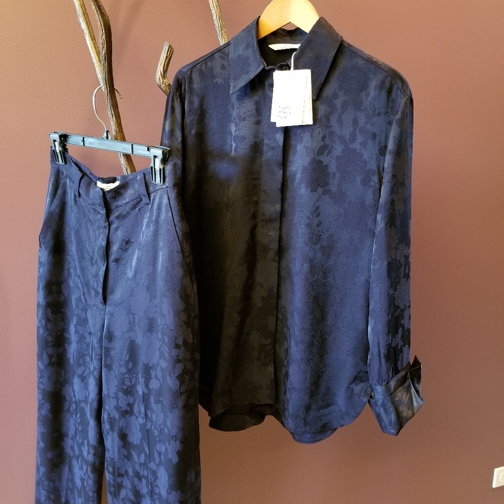 & Other Stories Jacquard Pants & Top US 4 NWT